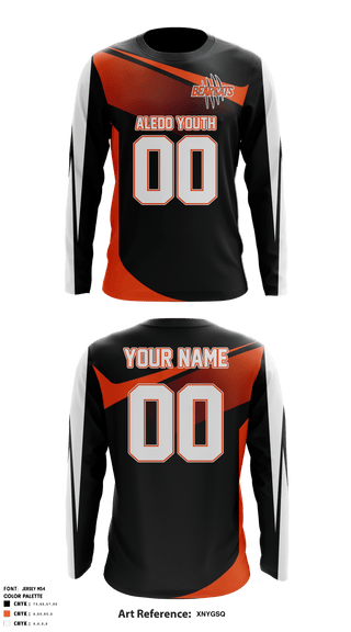 Long Sleeve Performance Shirt, Aledo Youth Football And Cheer, Football, Teamtime, Team time, sublimation, custom sports apparel, team uniforms, spirit wear, spiritwear, sports uniforms, custom shirts, team store, custom team store, fundraiser sports, apparel fundraiser