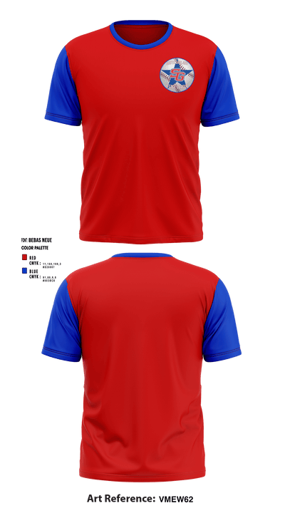 South Garland Little League 51089995 Short Sleeve Performance Shirt - 1