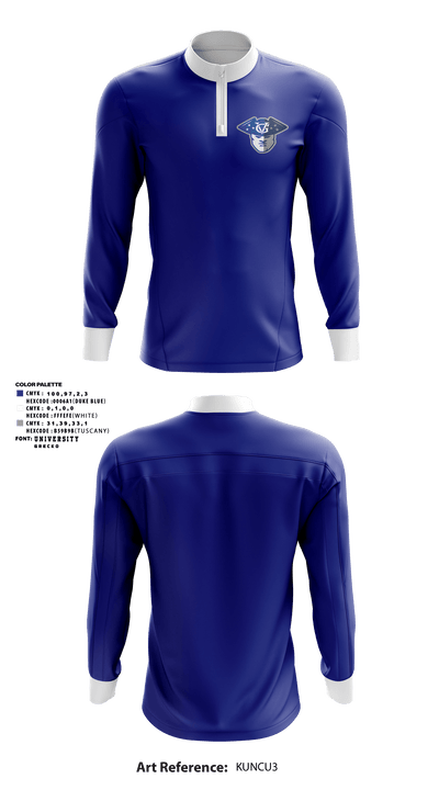 Inter County Wrestling League 80526106 Quarter Zip Jacket - 1