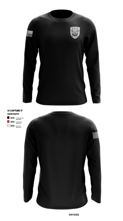 351 Engineer Detachment 31317855 Long Sleeve Performance Shirt - 1