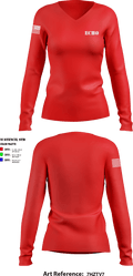 Echo 79094236 Women's Long Sleeve V-neck Shirt - 1