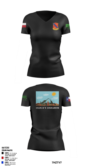 Women's Short Sleeve Vneck Shirt, , National Guard, Teamtime, Team time, sublimation, custom sports apparel, team uniforms, spirit wear, spiritwear, sports uniforms, custom shirts, team store, custom team store, fundraiser sports, apparel fundraiser