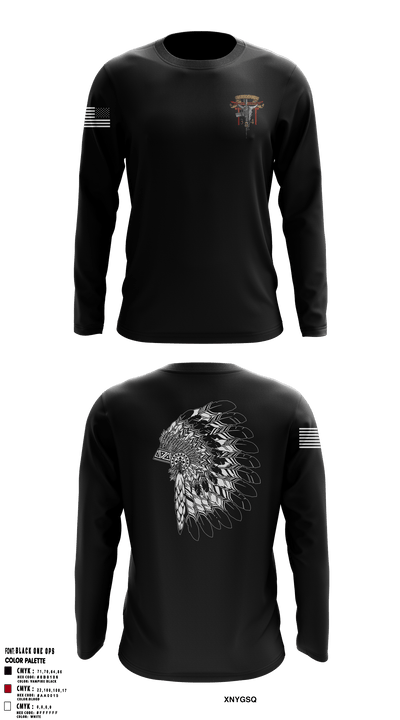 3/4 kilo co 2nd platoon 58188841 Long Sleeve Shooting Shirt - 1