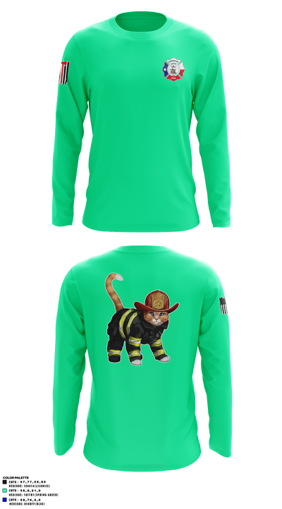 C-Shift Cool Cats 12896610 Long Sleeve Performance Shirt - 2