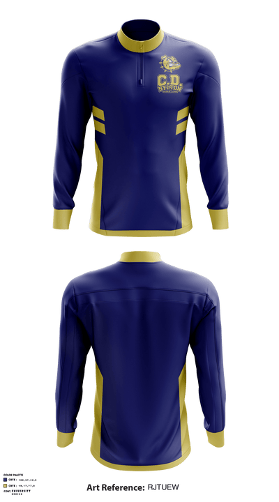 C D Hylton High School Wrestling 90168065 Quarter Zip Jacket - 1