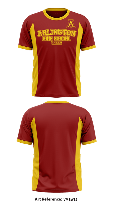 Arlington High School Cheer 94877898 Short Sleeve Performance Shirt - 1