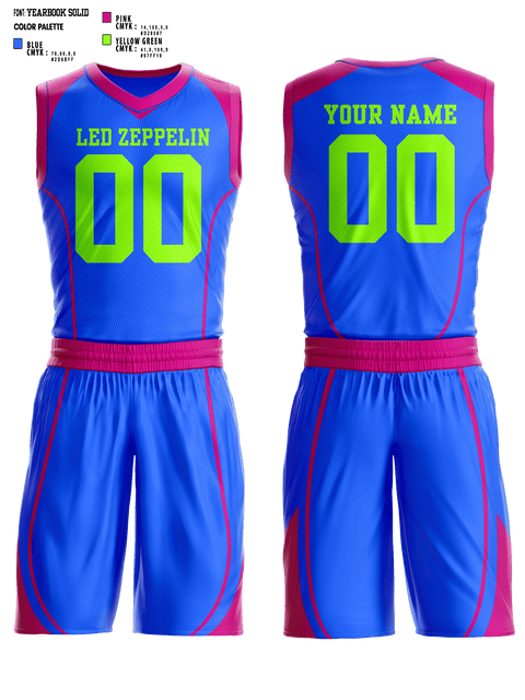 Basketball Uniform, LED ZEPPELIN, Men's Basketball, Teamtime, Team time, sublimation, custom sports apparel, team uniforms, spirit wear, spiritwear, sports uniforms, custom shirts, team store, custom team store, fundraiser sports, apparel fundraiser