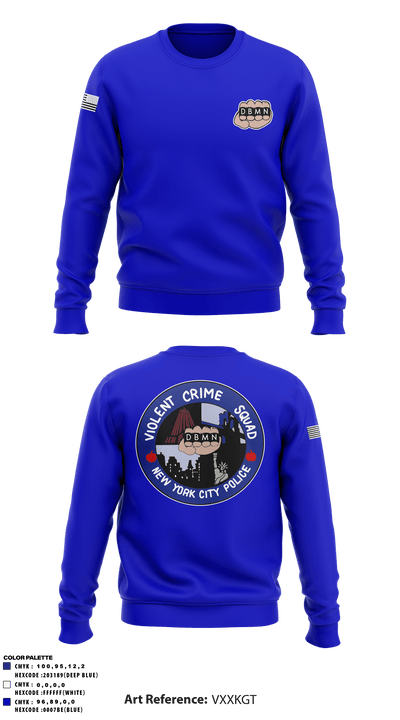 Violent crime squad 63022699 Crew Neck Sweatshirt - 3