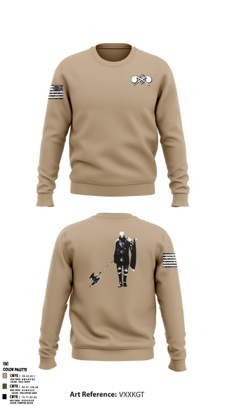 Crew Neck Sweatshirt, , Army, Teamtime, Team time, sublimation, custom sports apparel, team uniforms, spirit wear, spiritwear, sports uniforms, custom shirts, team store, custom team store, fundraiser sports, apparel fundraiser