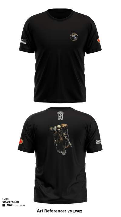 1-143rd (A) Inf 52454748 Short Sleeve Performance Shirt - 1