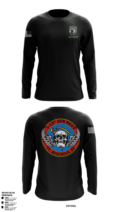 D Co 2-13 AVN REGT_SOLDIERS 19374503 Long Sleeve Performance Shirt - 1