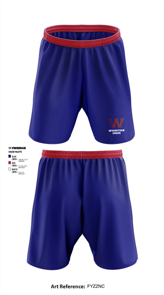 Athletic Shorts With Pockets, Woodstock High School Color Guard, Cheer, Teamtime, Team time, sublimation, custom sports apparel, team uniforms, spirit wear, spiritwear, sports uniforms, custom shirts, team store, custom team store, fundraiser sports, apparel fundraiser