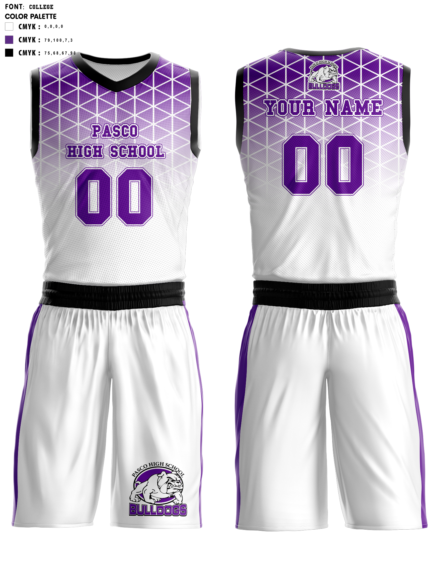 Bulldogs Custom Dye Sublimated Basketball Jersey