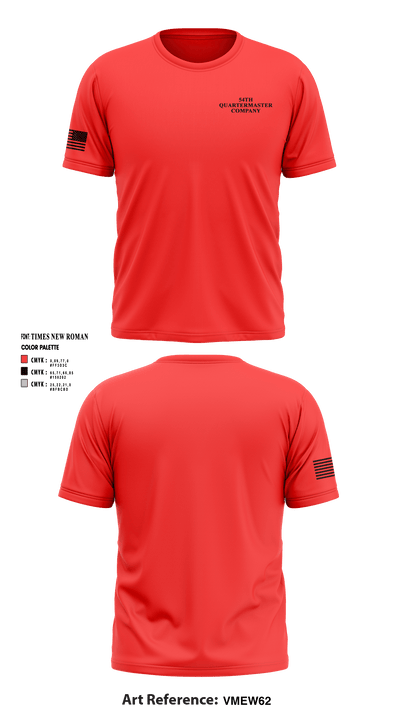 54th Quartermaster Company 58490528 Short Sleeve Performance Shirt - 1