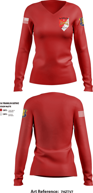 Women's Long Sleeve Vneck Shirt, , Army, Teamtime, Team time, sublimation, custom sports apparel, team uniforms, spirit wear, spiritwear, sports uniforms, custom shirts, team store, custom team store, fundraiser sports, apparel fundraiser