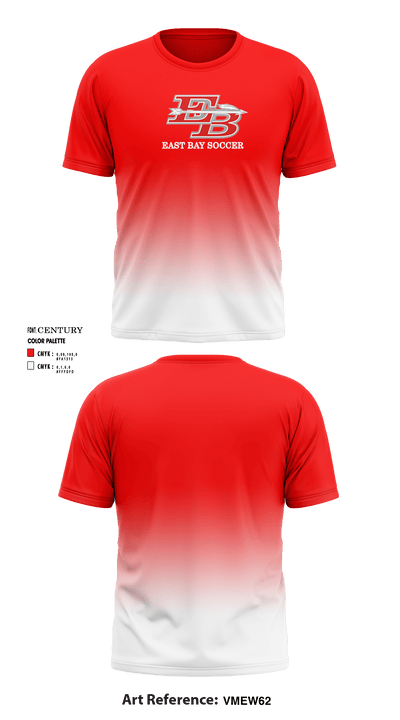 East Bay High School Soccer 75006154 Short Sleeve Performance Shirt - 1