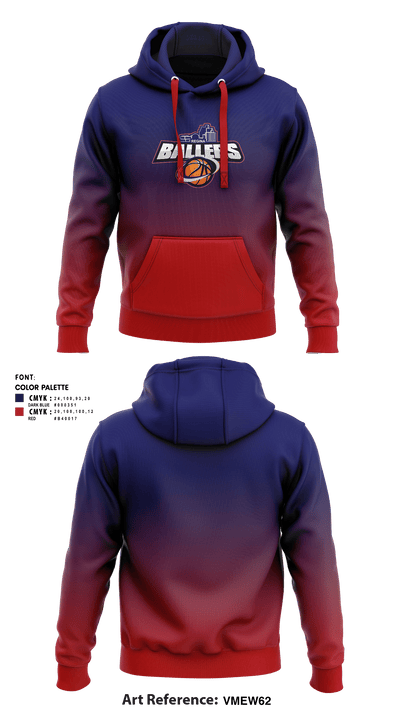 Ballers Basketball 98117118 Hoodie - 1