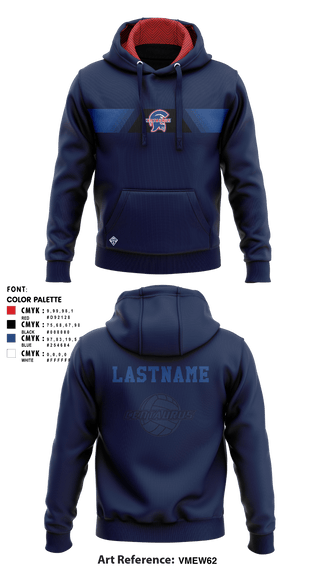 Hoodie, Centaurus HS Warriors Boys Volleyball, Men's Volleyball, Teamtime, Team time, sublimation, custom sports apparel, team uniforms, spirit wear, spiritwear, sports uniforms, custom shirts, team store, custom team store, fundraiser sports, apparel fundraiser