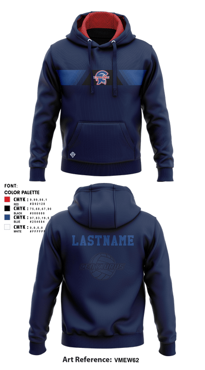 Centaurus HS Warriors Boys Volleyball 69045127 Hoodie - 4