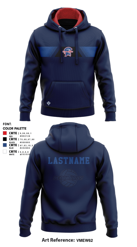 Hoodie, Centaurus HS Warriors Boys Volleyball, Men's Volleyball, Teamtime, Team time, sublimation, custom sports apparel, team uniforms, spirit wear, spiritwear, sports uniforms, custom shirts, team store, custom team store, fundraiser sports, apparel fundraiser
