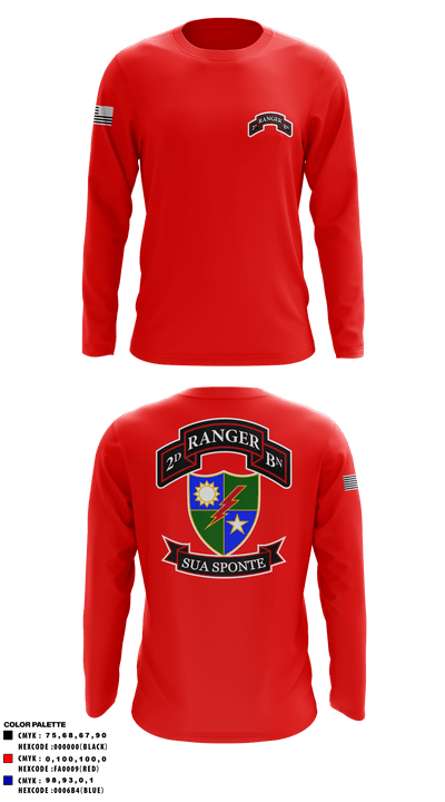 2nd Ranger Battalion 70049329 Long Sleeve Performance Shirt - 2