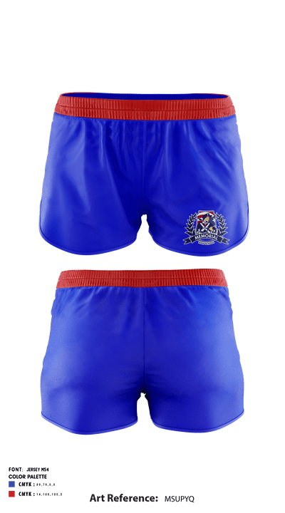 Memorial High School Cross Country 48374430 Track Shorts - 1