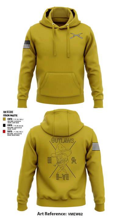 3rd Platoon Outlaws 57777310 Hoodie - 1