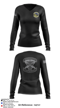 18 CWS 64943674 Women's Long Sleeve V-neck Shirt - 1