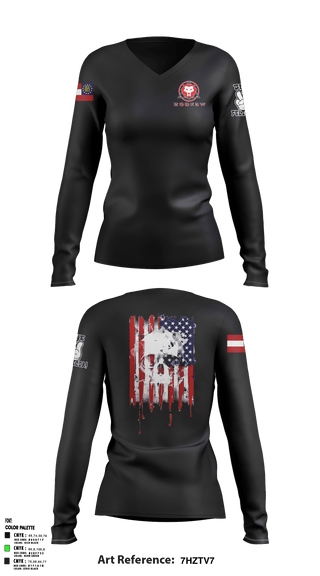 Women's Long Sleeve Vneck Shirt, Zookr3w, E-Sports, Teamtime, Team time, sublimation, custom sports apparel, team uniforms, spirit wear, spiritwear, sports uniforms, custom shirts, team store, custom team store, fundraiser sports, apparel fundraiser