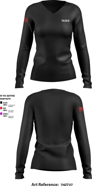 Women's Long Sleeve Vneck Shirt, , , Teamtime, Team time, sublimation, custom sports apparel, team uniforms, spirit wear, spiritwear, sports uniforms, custom shirts, team store, custom team store, fundraiser sports, apparel fundraiser