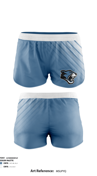 Panther Creek High School Gymnastics 12678149 Women's Shorts - 1
