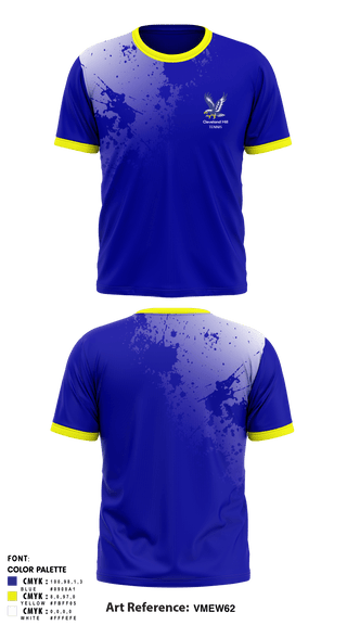 Short Sleeve Performance Shirt, Cleveland Hill High School Tennis, Tennis, Teamtime, Team time, sublimation, custom sports apparel, team uniforms, spirit wear, spiritwear, sports uniforms, custom shirts, team store, custom team store, fundraiser sports, apparel fundraiser