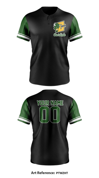 carlisle softball 50489526 Two Button Softball Jersey - 2