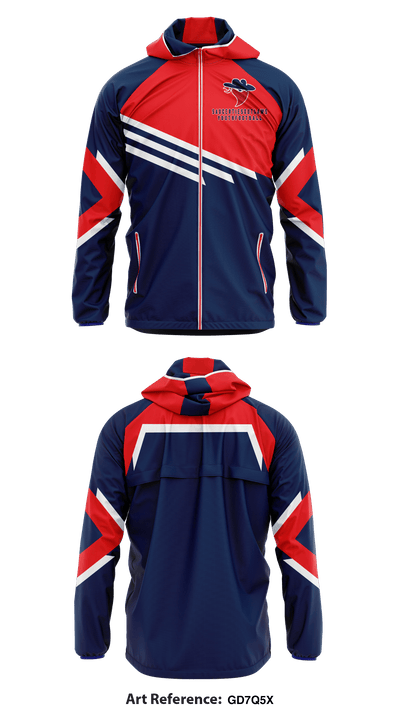 Saugerties Outlaws Youth Football 64678196 Windbreaker - 1