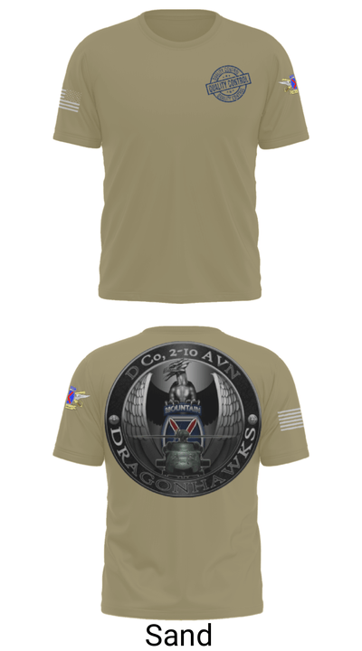 D Co, 2-10 AHB Quality Control 39202229 Short Sleeve Performance Shirt - 36