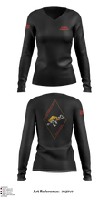 CHAOS COMPANY 95825038 Women's Long Sleeve V-neck Shirt - 10