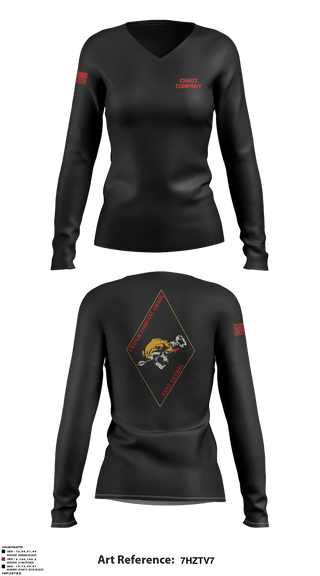 Women's Long Sleeve Vneck Shirt, , Army, Teamtime, Team time, sublimation, custom sports apparel, team uniforms, spirit wear, spiritwear, sports uniforms, custom shirts, team store, custom team store, fundraiser sports, apparel fundraiser