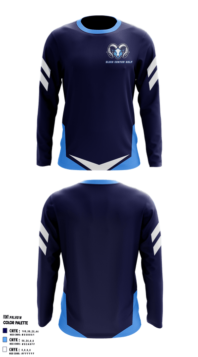 Elsik Ninth Grade Center Golf 87382031 Long Sleeve Performance Shirt - 1