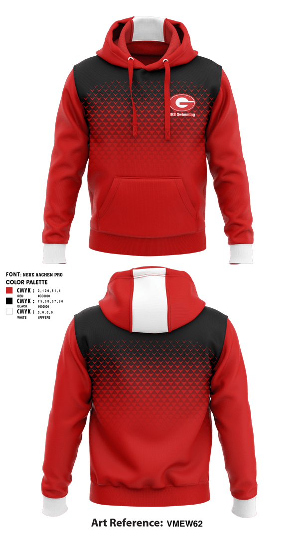 Hoodie, GHS Swimming, Swimming, Teamtime, Team time, sublimation, custom sports apparel, team uniforms, spirit wear, spiritwear, sports uniforms, custom shirts, team store, custom team store, fundraiser sports, apparel fundraiser