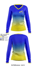 Pace Track & Field 65593102 Women's Long Sleeve V-neck Shirt - 2