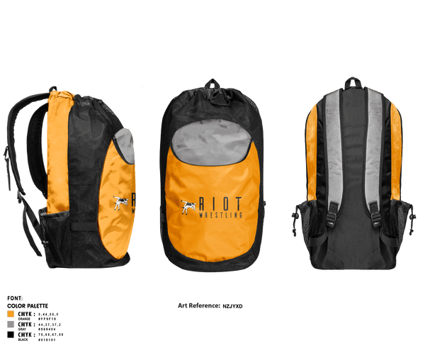Gear Bag, Riot Wrestling, Wrestling, Teamtime, Team time, sublimation, custom sports apparel, team uniforms, spirit wear, spiritwear, sports uniforms, custom shirts, team store, custom team store, fundraiser sports, apparel fundraiser