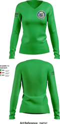 369th CBRN Co 54296679 Women's Long Sleeve V-neck Shirt - 1