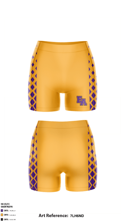 Eastern Arizona College Women's Volleyball 20174234 Compression Shorts - 2