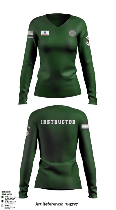 United States Army Sniper School 63269344 Women's Long Sleeve V-neck Shirt - 1 (1)