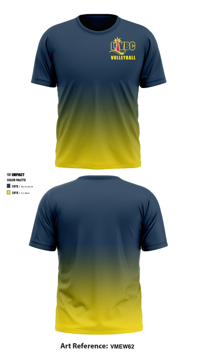 LiVBC Volleyball 68969483 Short Sleeve Performance Shirt - 1