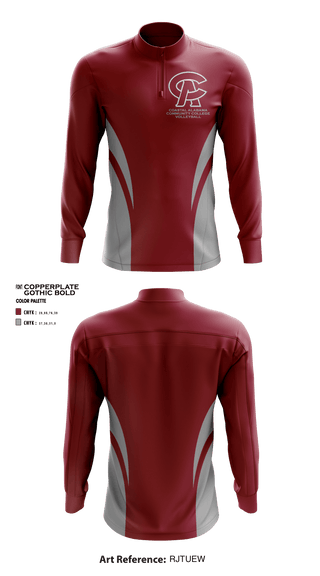 Quarter Zip Jacket, Coastal Alabama Community College Volleyball, Men's Volleyball, Teamtime, Team time, sublimation, custom sports apparel, team uniforms, spirit wear, spiritwear, sports uniforms, custom shirts, team store, custom team store, fundraiser sports, apparel fundraiser