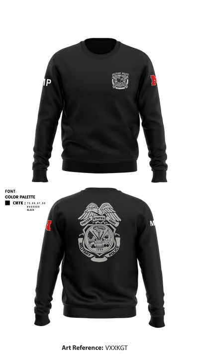 1057th MP CO. 88683040 Crew Neck Sweatshirt - 1