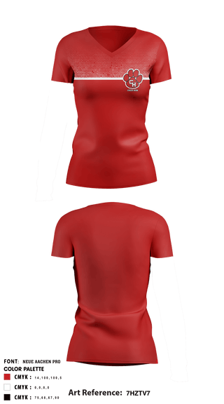 Women's Short Sleeve Vneck Shirt, Colleyville Heritage High School Cheer, , Teamtime, Team time, sublimation, custom sports apparel, team uniforms, spirit wear, spiritwear, sports uniforms, custom shirts, team store, custom team store, fundraiser sports, apparel fundraiser