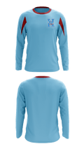 North Houston Oilers Youth Football 95355392 Long Sleeve Rash Guard Shirt - 1