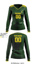 Taconic High School Volleyball 26091009 Women's Long Sleeve V-neck Shirt - 1